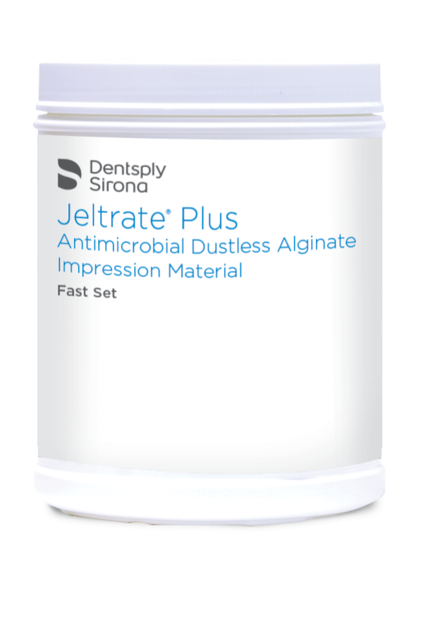 Dentsply Jeltrate Plus Dustless Alginate - Fast Set, Antimicrobial | 1 Lb. Can Dentsply Jeltrate Plus Dustless Alginate - Fast Set, Antimicrobial | 1 Lb. Can